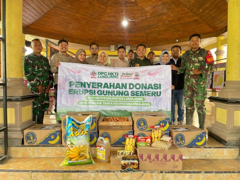 HKTI Lumajang Salurkan Bantuan Pertanian dan Sembako, Kodim 0821 Pastikan Distribusi Tepat Sasaran